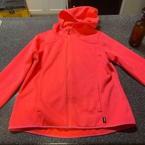 Womens Hot Pink Zip Up Hoodie